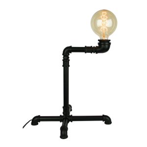 Bradway Pipe Industrial Table Lamp Black - OL94405BK