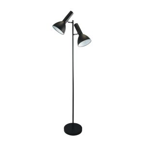 Vespa 2 Light Adjustable Floor Lamp Black -SL98572BK