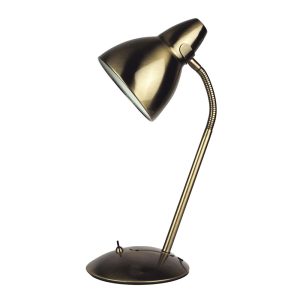 Trax Adjustable Metal Desk Lamp Antique Brass - SL98401AB