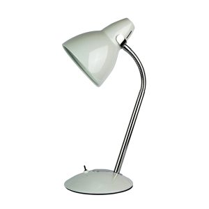 Trax Adjustable Metal Desk Lamp White - SL98401WH