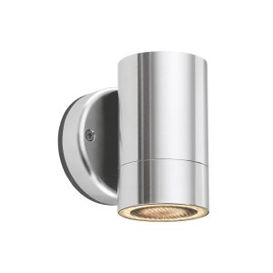 Portico 240V 316 Stainless Steel Single Fixed Wall Pillar Light - LS731V