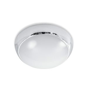 Ceiling 8W LED Button With Trim Chrome / Warm White - CLY270-CH