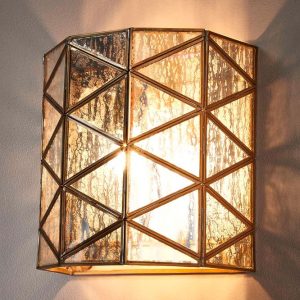 Butterworth 1 Light Tiffany Wall Lamp Half Round - ELJE21140