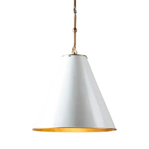 Monte Carlo 1 Light Pendant White Brass - ELPIM51946AB