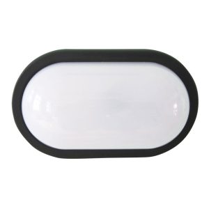 Kombi LED Double Insulated Bulkhead Black / Cool White - LF7551BK