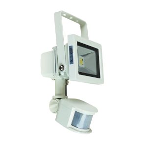 Foco 10 Watt LED Flood Light with Sensor White / Cool White - LW7411WH