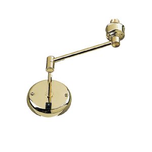 Single Round Swing Arm Wall Bracket Brass - PS31-BS