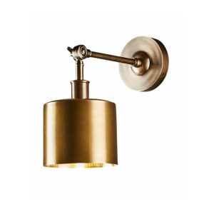 Portofino 1 Light Wall Lamp Antique Brass - ELPRTFWL15ABRA