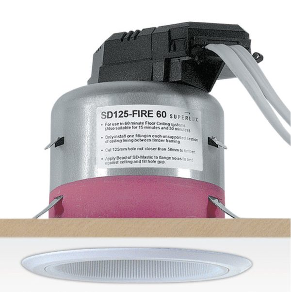 Fire Rated E27 Downlight 60 Minutes - SD125-FIRE60