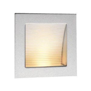 Linea 1 Watt Recessed LED Step Light Small Silver / Warm White - UA4261/3000SIL