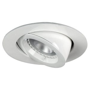 Chip 7 Watt Adjustable LED Downlight White Frame / Cool White - LF3824/5000WH