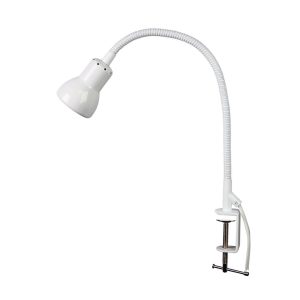 Scope Adjustable Gooseneck Clamp Lamp White - SL98431WH