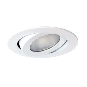 Rock 10 Watt Adjustable Dimmable LED Downlight White Frame / Warm White - UA4662WH