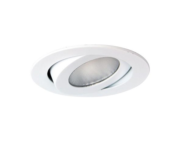 Rock 10 Watt Adjustable Dimmable LED Downlight White Frame / Warm White - UA4662WH