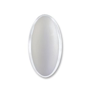 Oval Acid Etch Wall Light White - WL-1910-WH