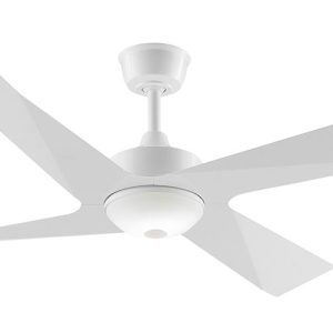 Modn-4 52" AC Ceiling Fan with 12W Dimmable LED Light White / Warm White - FM22WH + LM22WH