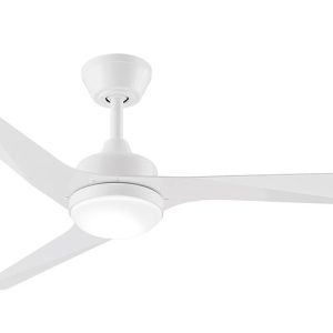 Modn-3 52" AC Ceiling Fan with 12W Dimmable LED Light White / Warm White - FM30WH + LH16WH