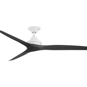 Spitfire 2 60" AC Ceiling Fan Matt White Motor / Black Polymer Blades - MS21MW + BS21BL