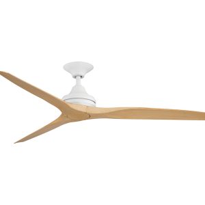 Spitfire 2 60" AC Ceiling Fan Matt White Motor / Natural Polymer Blades - MS21MW + BS21NA