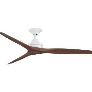 Spitfire 2 60" AC Ceiling Fan Matt White Motor / Walnut Polymer Blades - MS21MW + BS21WA