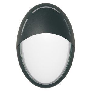 Jack Vertical Eyelid 13W LED IP65 Oval Bunker Black - Warm White - GJ2143 + GJ2264-BL