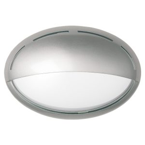 Jack Horizontal Eyelid 13W LED IP65 Oval Bunker Silver - Warm White - GJ2143 + GJ2265-SI