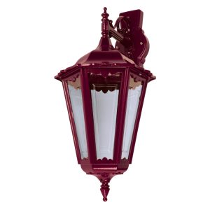 Chester Downward Wall Light Large Burgundy - 15070