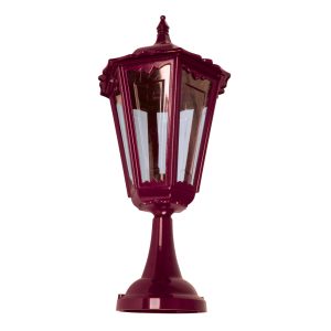 Chester Pillar Mount Light Large Burgundy - 15076