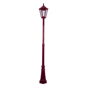 Chester Single Head Tall Post Light Large Burgundy - 15094