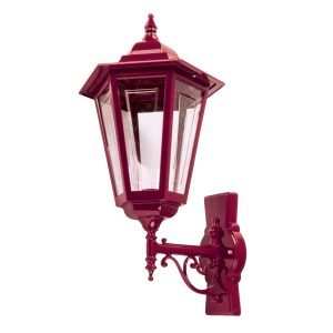 Turin Upward Wall Light Large Burgundy - 15484