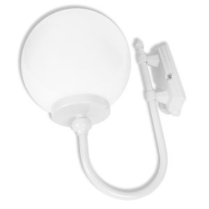 Lisbon 30cm Sphere Wall Light White - 15673