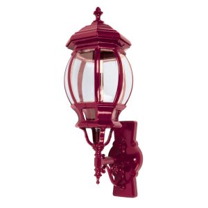 Vienna Upward Wall Light Large Burgundy - 15988