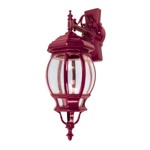 Vienna Downward Wall Light Large Burgundy - 15994