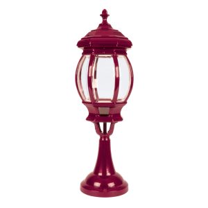 Vienna Pillar Mount Light Large Burgundy - 16000