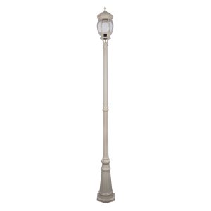 Vienna Three Head Curved Arm Tall Post Light Beige - 16010