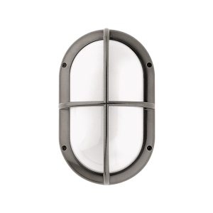 Kasko Oval Guard E27 IP65 Bulkhead Silver - GK8190-SI