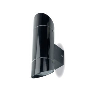 Tube Light 240V GU10 Up/Down Wall Pillar Light 304 Black - LG201-BL