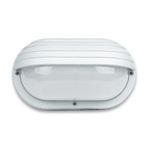 Eyelid Trim Oval 26W Fluorescent Bulkhead White - LJF9003-WH