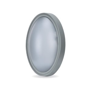 Columbus 8W LED Oval Bunker Silver / Warm White - LK2300 + LK2310-SI