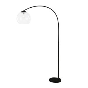 Over Large Arc Floor Lamp Matt Black - SL91207BK