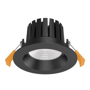 Aqua 13 Watt Dimmable Round LED Downlight Black / Warm White - 21238