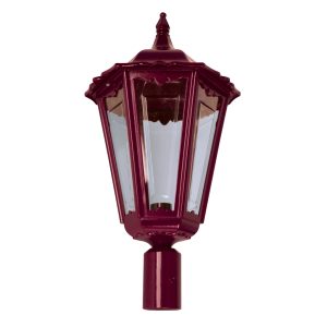 Chester Post Top Light Large Burgundy - 15088