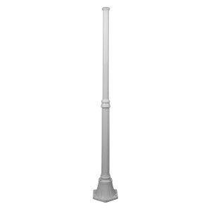 Turin 1.57 Meter Tall Base Exterior Post White - 16050