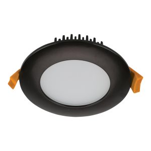 Splash 13 Watt Dimmable Round LED Downlight Black / Tri Colour - 20622