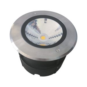 Magneto 18W 24V Round LED Flood Light Stainless Steel / Warm White - 21095