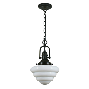 Paramount Chain Pendant Patina With 10" Beehive Glass - 1000706