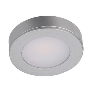 Astra 3.6 Watt 12V Round LED Cabinet Light Silver / Warm White - 21280