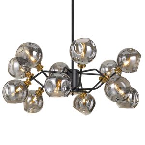 Annabel 12 Light Pendant Large Black - ANNABEL PE12-BK