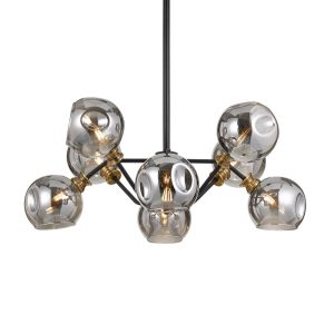 Annabel 8 Light Pendant Small Black - ANNABEL PE08-BK