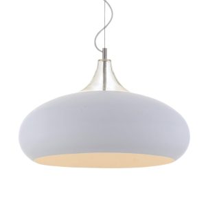 Beck 3 Light Pendant Large White - BECK PE60-WH